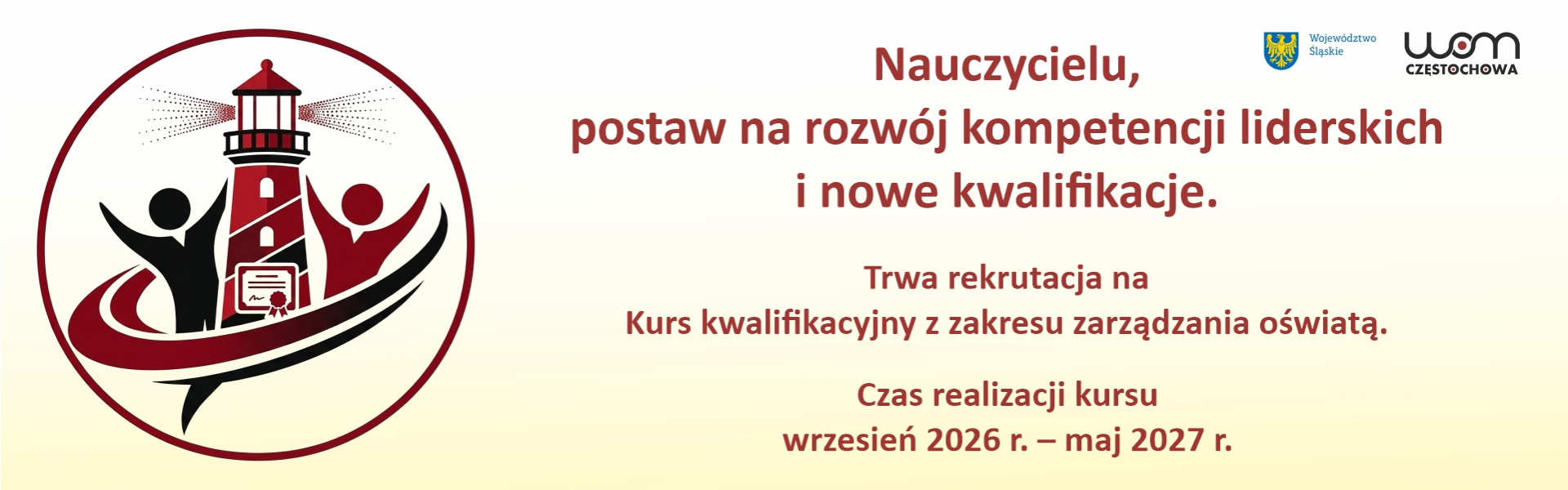 nabór na kurs kwalifikacyjny z zakresu zarządzania oświatą.